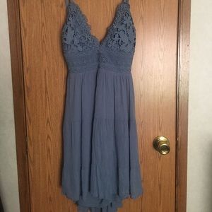Denim colored Windsor spaghetti strap dress